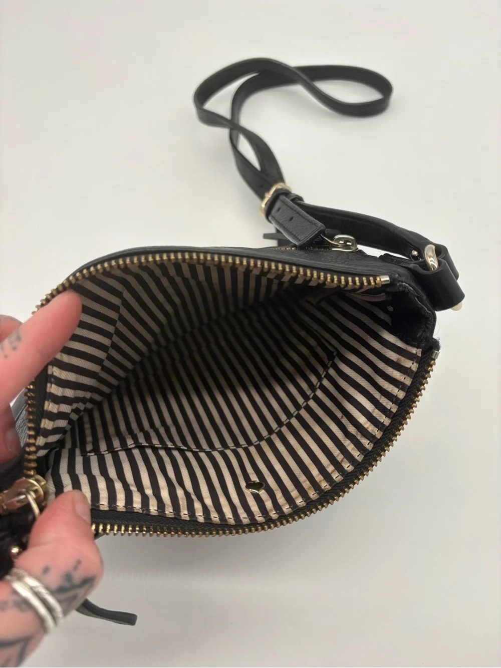Kate Spade Black Leather Crossbody